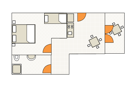 Schema essenziale dell'appartamento - 2 - 4